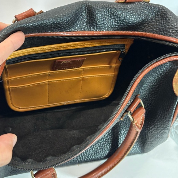 Vtg Dooney & Bourke Lot Of 2 Black/Brown All Weather Satchel Crossbody Leather - Picture 15 of 16